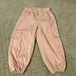 Zara Pink Cargo Joggers